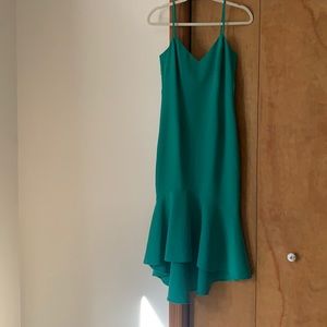 Bardot Womens V-Neck Cocktail Flounce Dress